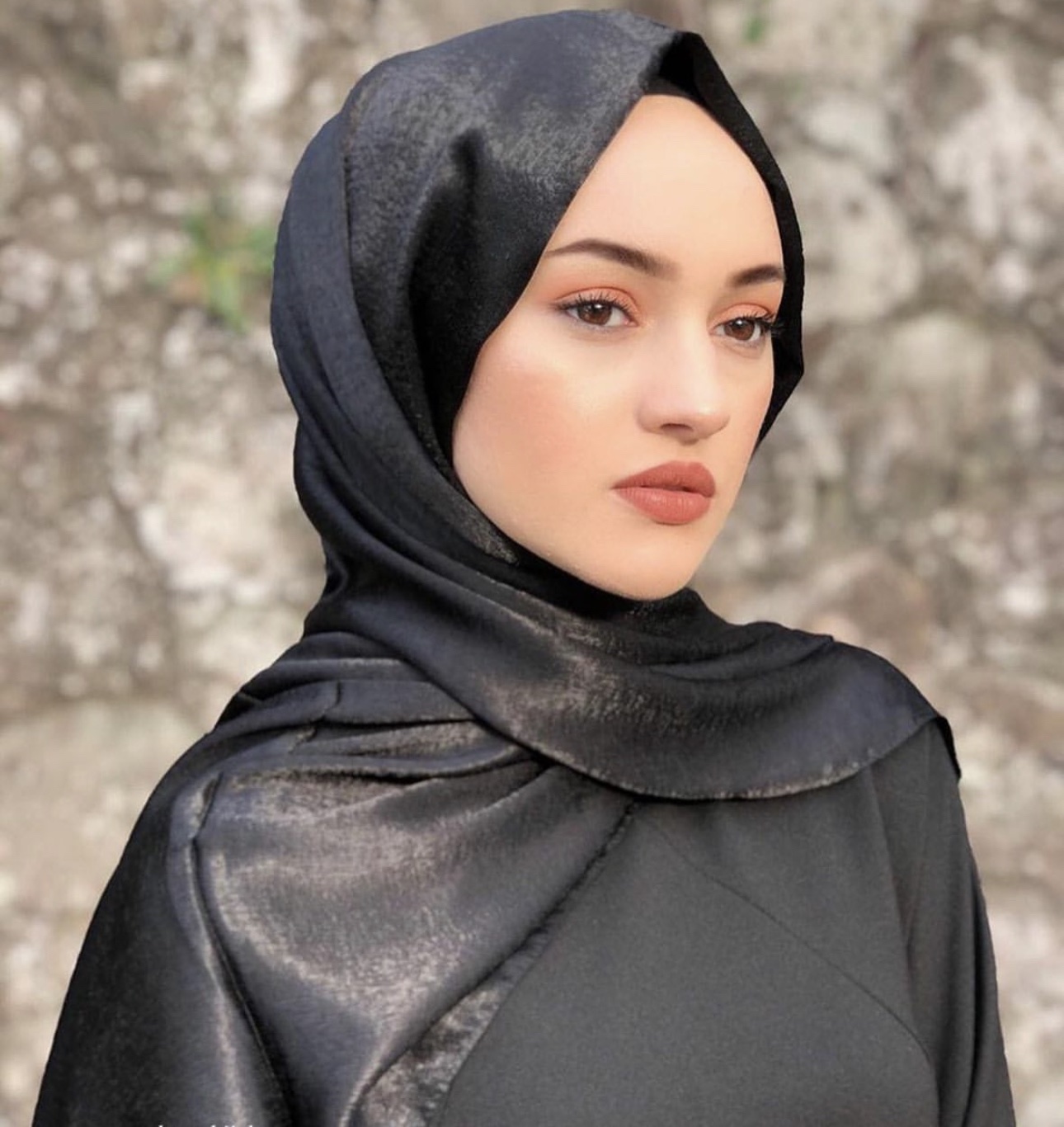 Exclusive Satin Hijab - Cherry
