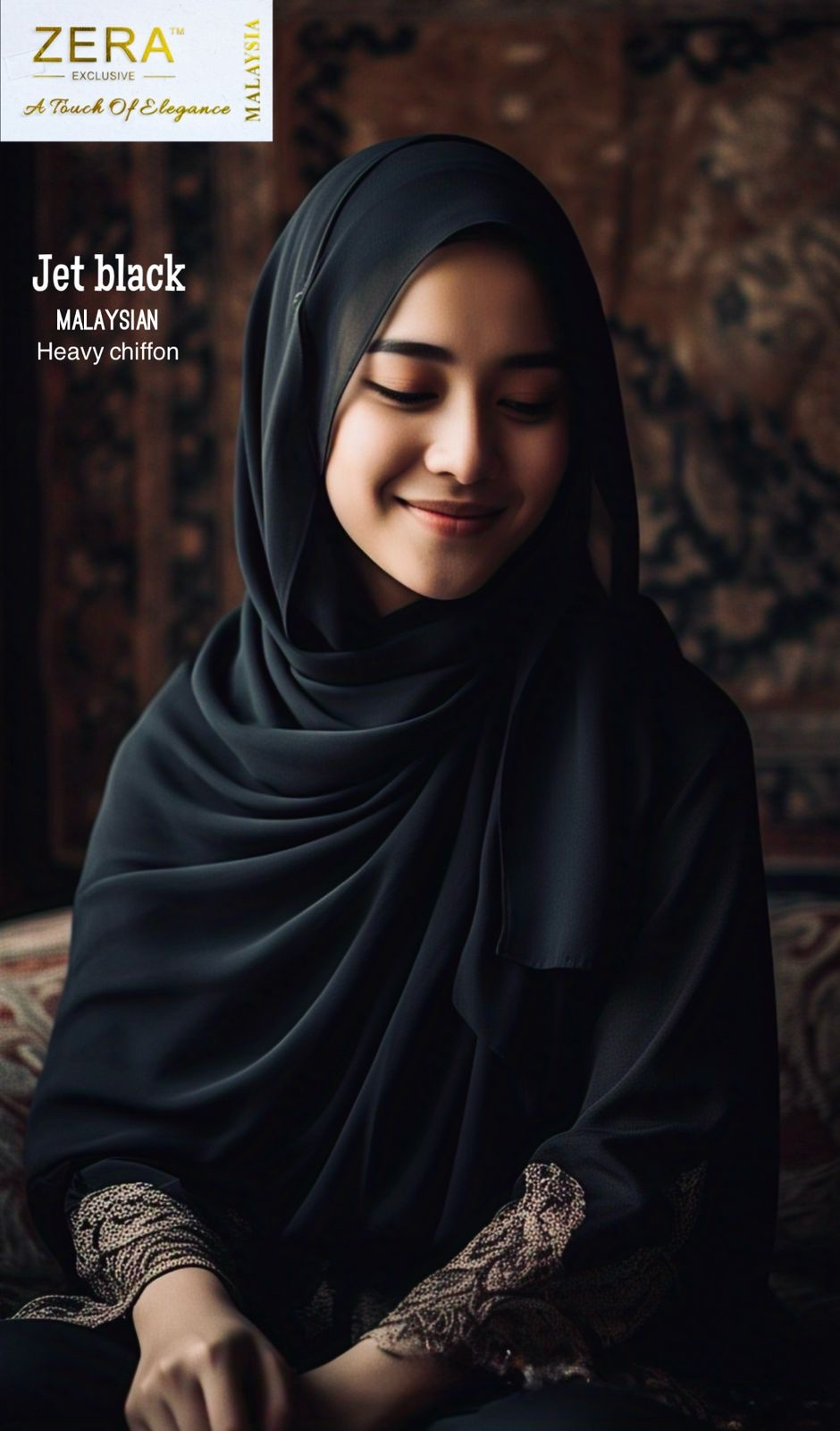 malaysian heavy chiffon hijab